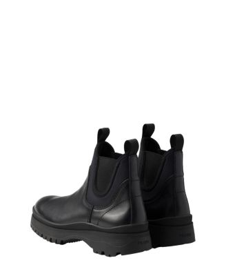 Leather and Stretch Fabric Brixxen Boots