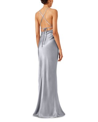 La Lune Lace Up Back Maxi Dress