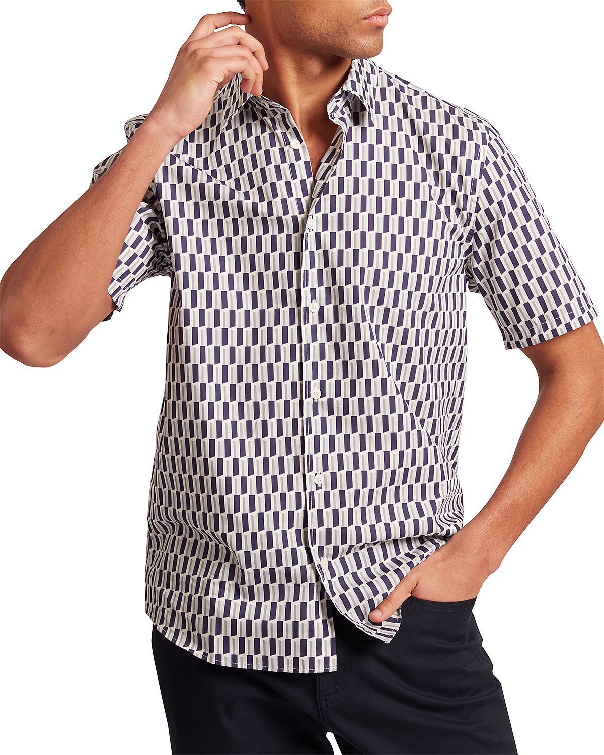 Ted Baker Pearsos Geo Print Shirt