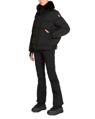 Arabbas Shearling Trim Puffer Jacket