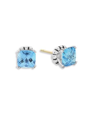 Sterling Silver Rittenhouse Prism Blue Topaz Stud Earrings
