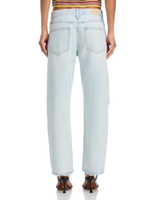 Lexi High Rise Straight Jeans in Solstice Distressed