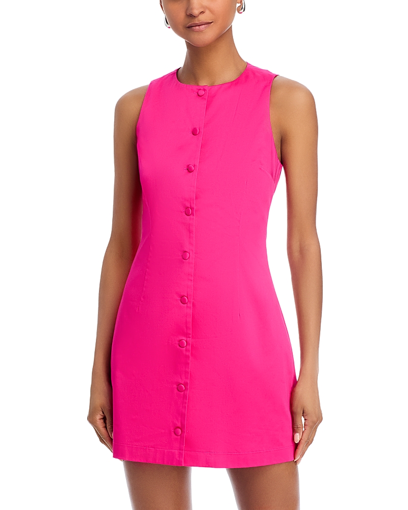 French Connection Sleeveless Cotton Sateen Minidress