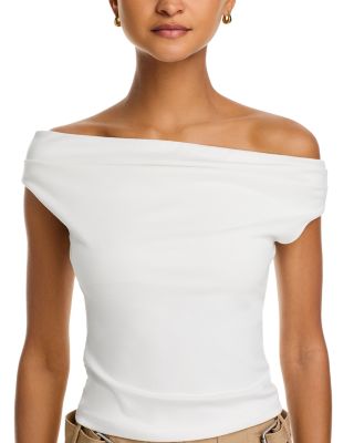 Off-The-Shoulder Jersey Top - Exclusive