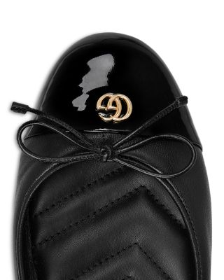 Women's New Marmont GG Leather Ballet Flats