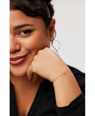 Gold Chain Lab Grown Diamond Bracelet