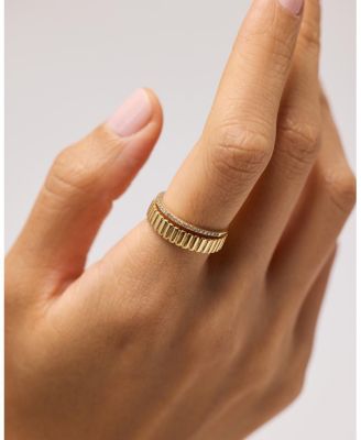 Gold Ring Set - Lab Grown Diamond Galaxy Ring Set