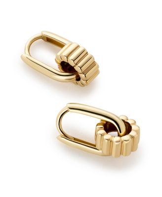 Solid Yellow Gold - Galaxy Hoops Earrings Set