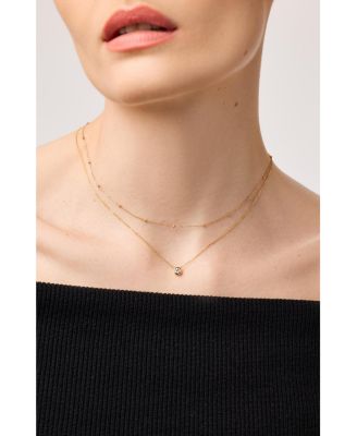 Gold Medium Lab Grown Diamond Necklace