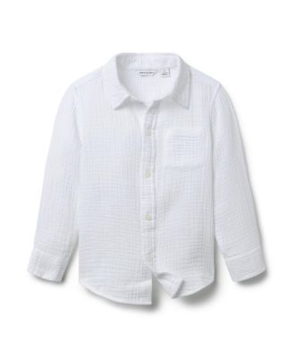 janie and jack dress shirt Boy Cloudy Blue Plaid The Plaid Shirt by Janie and Jack