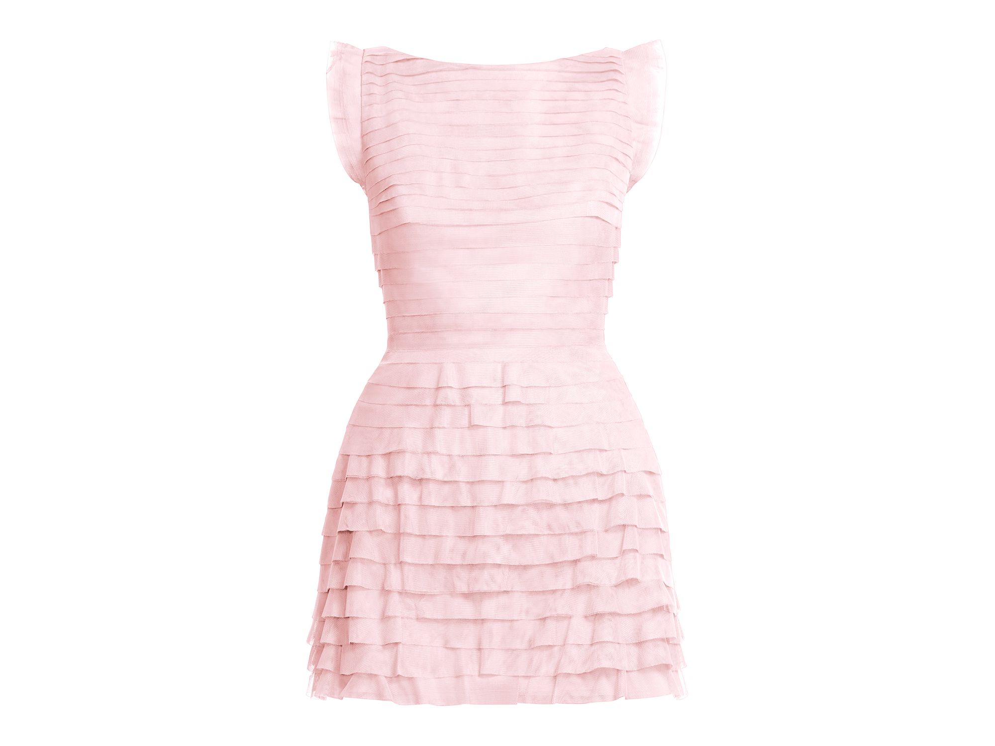Tulle Tiered Mini Dress — Image 8