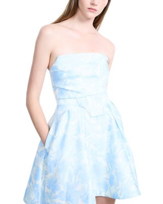 Peak Top Stitch Mini Dress