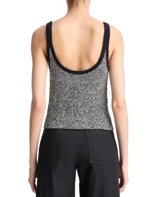 Textured Micro Stripe Tank