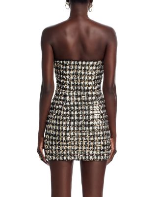 Loreilla Sequined Tweed Mini Dress