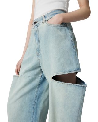 Lauryn Loose Cutout Jeans in Light Wash