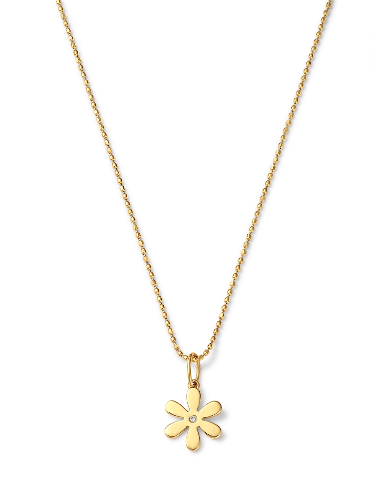 Sydney Evan 14k Yellow Gold Diamond Accent Daisy Pendant Necklace, 18