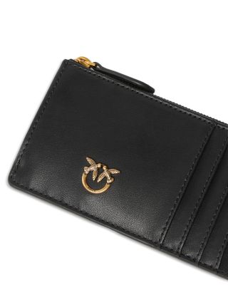 Airone Black Leather Cardholder 
