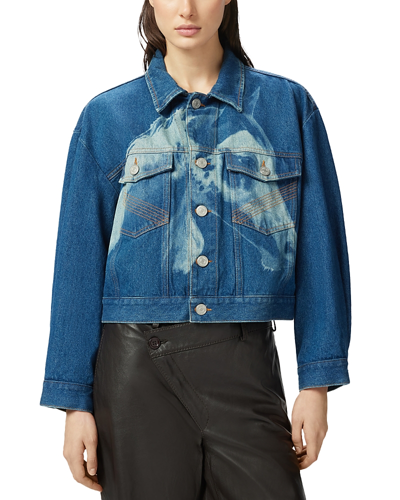 Pinko Jeansjacke Mit Pferde-print