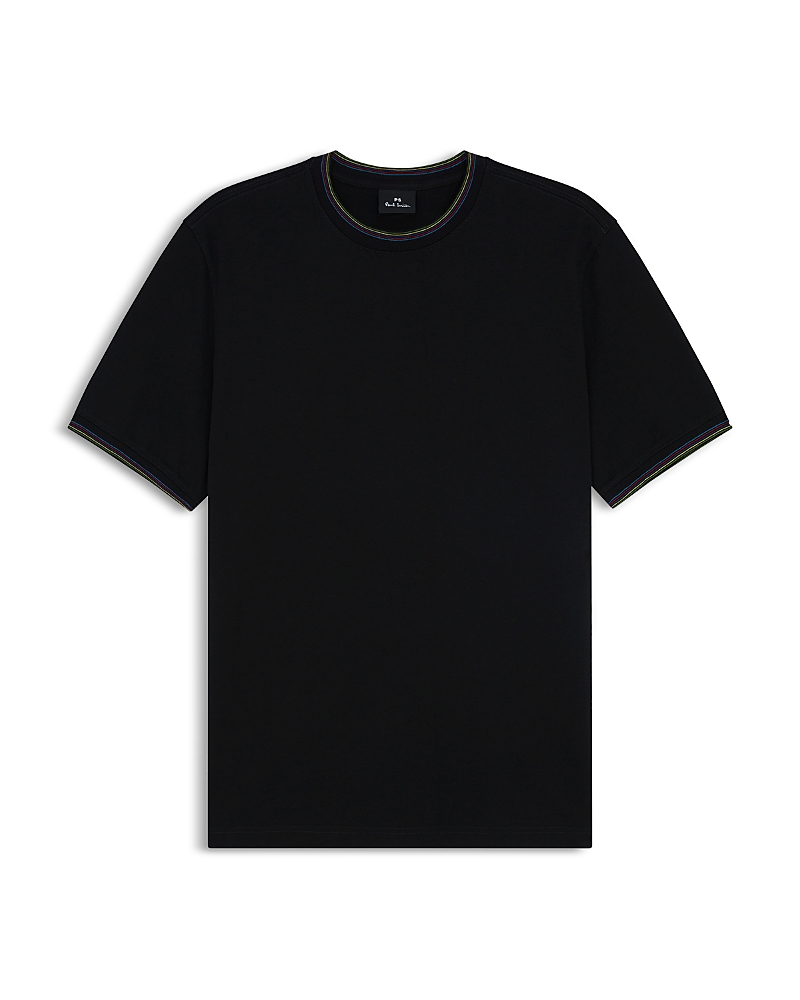 Ps By Paul Smith Regular Fit Striped Trim Tee