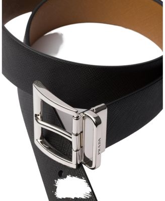 Saffiano Leather Reversible Belt