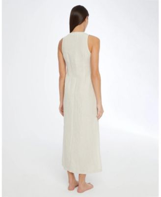 Air Linen Button Down Maxi Dress