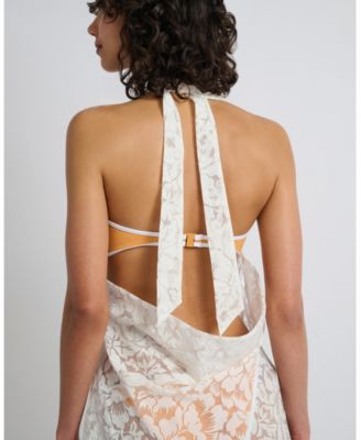 Burnout Cowl Mini Dress