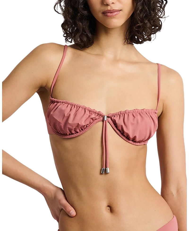 Onia Rose Bikini Top In Pink