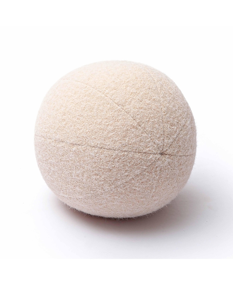 Tov Furniture Boba Long Faux Mohair 9 Ball Pillow