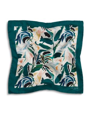 Boytonn Botanical Floral Silk Pocket Square