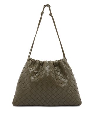 Dustbag Intrecciato Leather Shoulder Bag