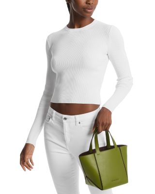 Small Leather Tote Bag