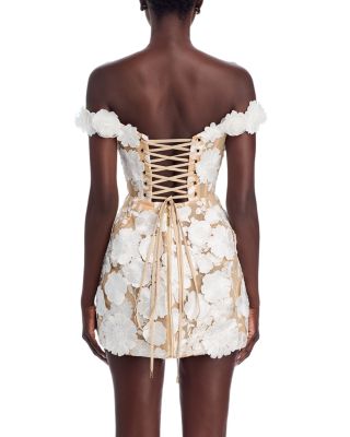 Jasmine Maraya Appliqu&amp;eacute; Mini Dress
