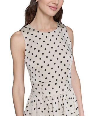 Printed Hammered Satin Midi Dress