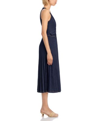 Esther Sleeveless Denim Midi Dress