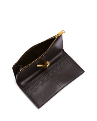 Andiamo Intrecciato Leather Long Wallet