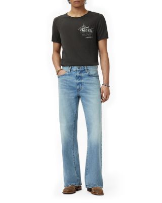 Raw Edge Graphic Logo Tee