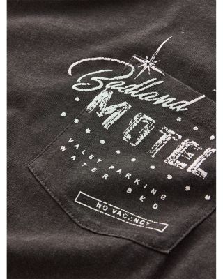 Raw Edge Graphic Logo Tee