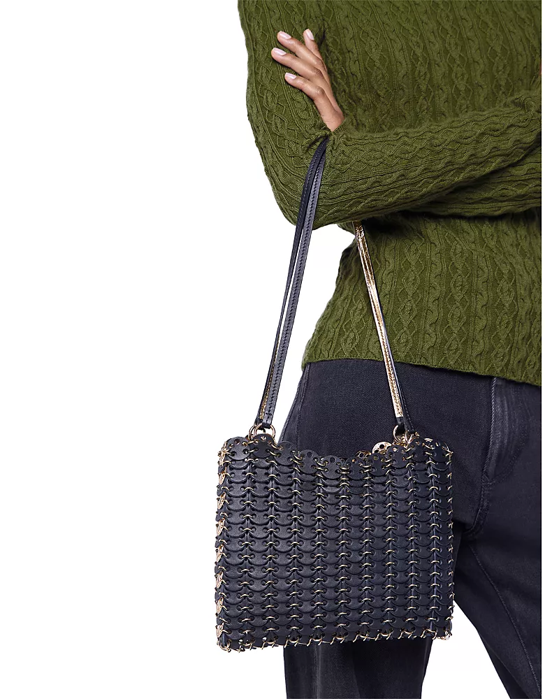 Rabanne Leather Link Shoulder Bag