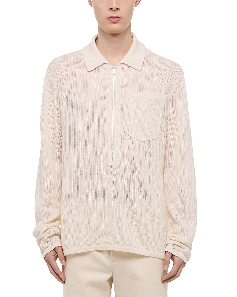 Helmut Lang Linen Polo Sweater