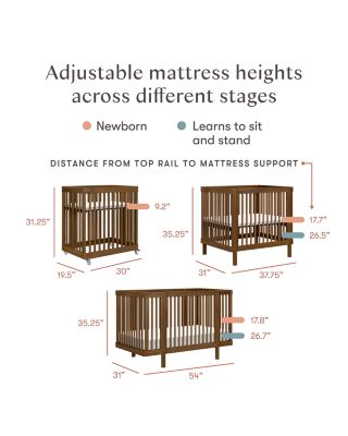 Pogo 8 in 1 Convertible Crib with All Stages Conversion Kits