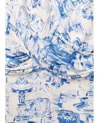 Rome Print Midi Dress