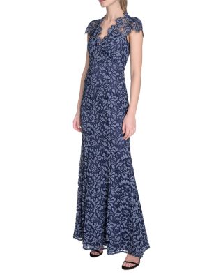 Scalloped-Edge Lace Gown - Exclusive
