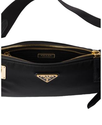Small Re-Nylon and Leather Shoulder Bag
