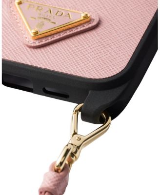 Saffiano Leather Case For Iphone 16 Pro Max With Shoulder Strap