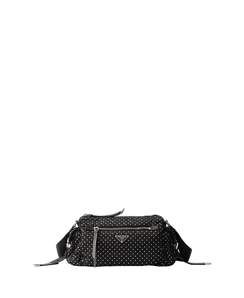 Prada Studded Re-nylon Crossbody Bag