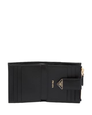 Small Saffiano And Smooth Leather Wallet