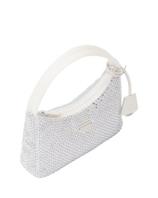 ハンドバッグ PRADA WHITE RE-EDITION HANDBAG WITH CRYSTALS Prada Re-Edition Satin Mini-Bag with Crystals | Bloomingdale's