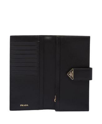 Large Saffiano and Smooth Leather Wallet