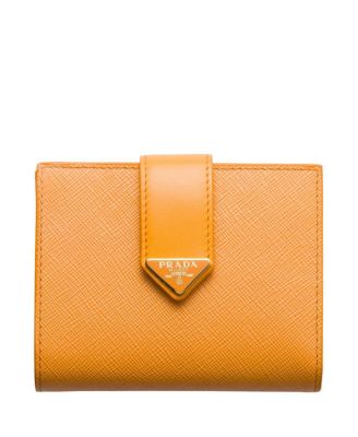 Small Saffiano and Smooth Leather Wallet