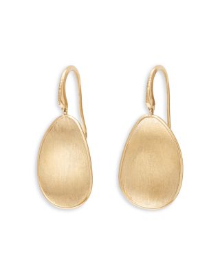 18K Yellow Gold Lunaria Drop Earrings